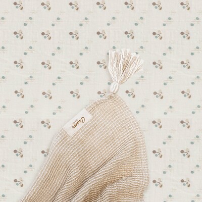 Organic Cotton Poppy Fitted Crib Sheet