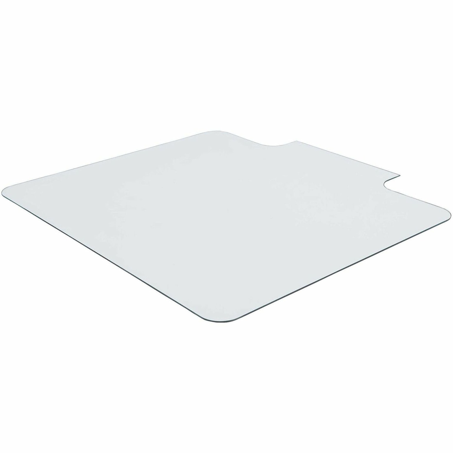 Lorell Tempered Glass Chairmat with Lip (LLR82837)