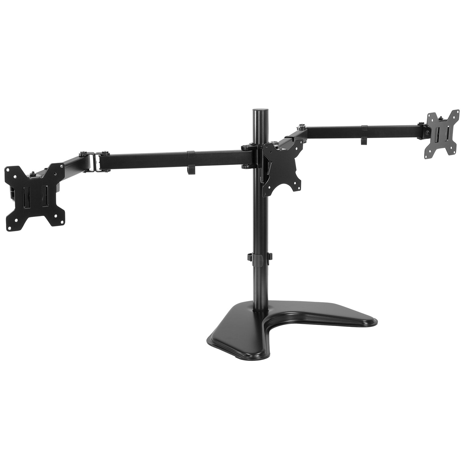 Mount-It! Adjustable Triple Monitor Stand, Up to 32, Black (MI-2789XL)