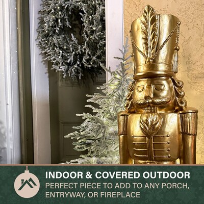 Fraser Hill Farm 4' Nutcracker Soldier, Gold (FFRS048-1SOL-GLD)