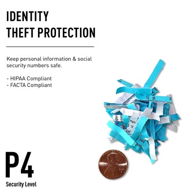 IDEAL 4003 P-4 Security 36 Sheet Cross Cut Multi-Media Commercial Shredder (IDEDSH0396OH)