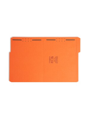 Smead Reinforced Classification Folders, 1/3-Cut Tab, Letter Size, Orange, 50/Box (12540)