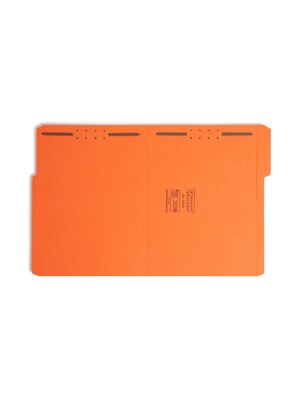 Smead Reinforced Classification Folders, 1/3-Cut Tab, Letter Size, Orange, 50/Box (12540)