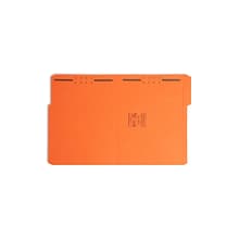 Smead Reinforced Classification Folders, 1/3-Cut Tab, Letter Size, Orange, 50/Box (12540)