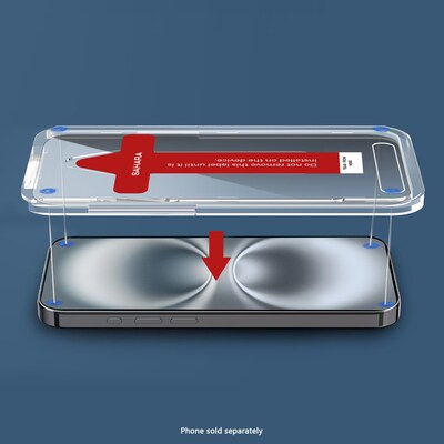 SaharaCase ZeroDamage Tempered Glass Screen Protector for Apple iPhone 16, Clear (ZD00151)