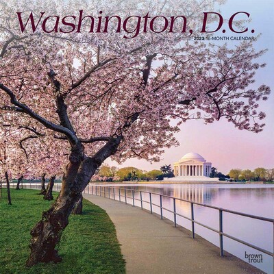 2023 BrownTrout Washington D.C. 12 x 24 Monthly Wall Calendar, (9781975453008)