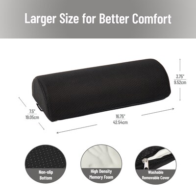 Mind Reader Ergonomic Foot Rest, Black (FTFOAM-BLK)