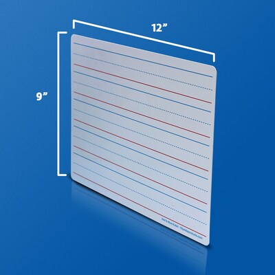 Flipside Double Sided Dry-Erase Mobile Whiteboard, 9" x 12", 12/Pack(FLP20034)