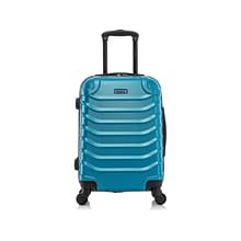 InUSA Endurance Polycarbonate/ABS Carry-On Suitcase, Teal (IUEND00S-TEA)