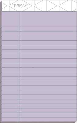 TOPS Prism Notepad, 5" x 8", Narrow Ruled, Assorted, 50 Sheets/Pad, 6 Pads/Pack (TOP63016)