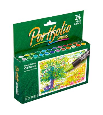Crayola Portfolio Series Oil Pastels, Assorted Colors, 24/Box (52-3624)