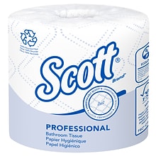 Scott Essential Recycled Toilet Paper, 2-Ply, White, 473 Sheets/Roll, 80 Rolls/Carton (13217)