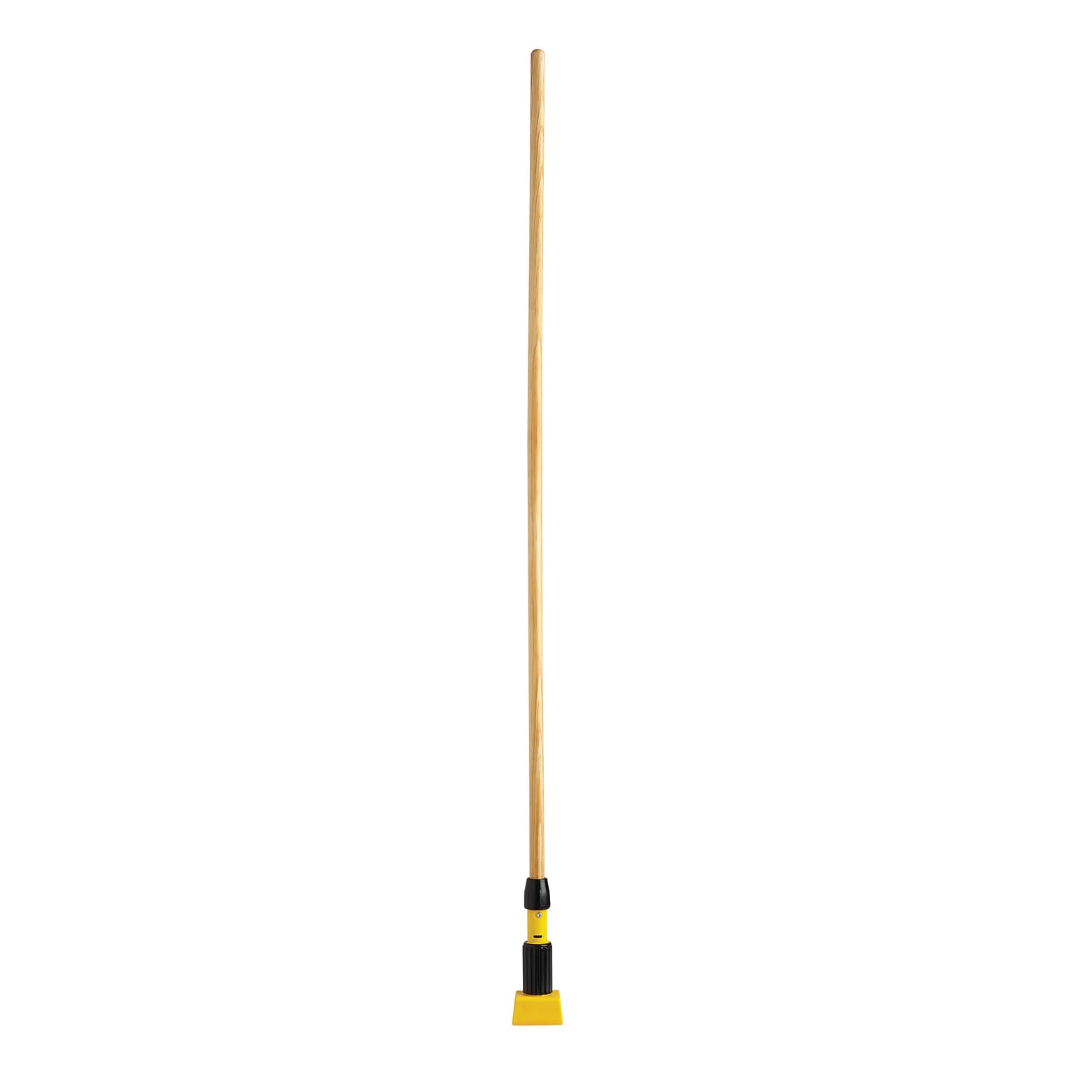 Rubbermaid Gripper 60 Wood Wet Mop Handle, Yellow/Natural (FGH216000000)