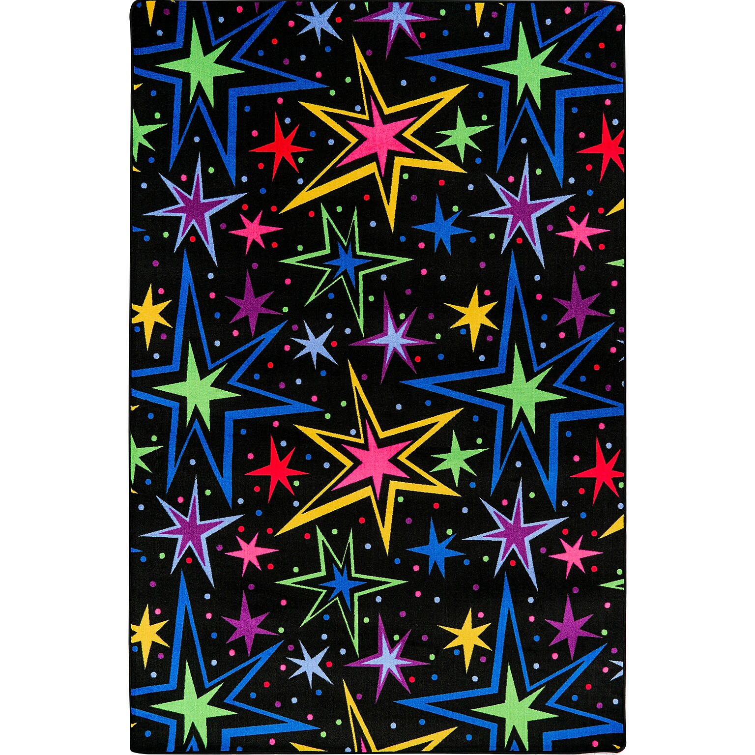 Joy Carpets Kapow Nylon 12 x 76 Machine Tufted Rug, Fluorescent (449S)