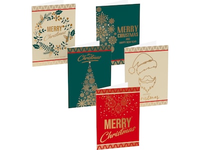 Better Office Christmas Cards, 5 x 7, 50/Pack (64654-50PK)