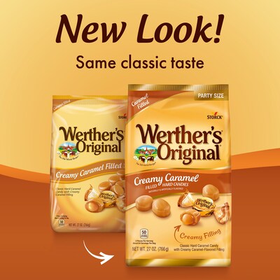 Werther's Original Creamy Caramel Filled Hard Candy, 27 oz., 128 Pieces (SUL46044)