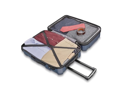 Samsonite Centric Polycarbonate 4-Wheel Spinner Luggage, Blue Slate (102689-1101)