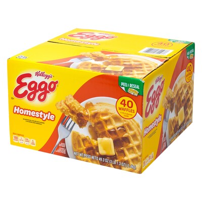 Eggo Homestyle Waffles, 49.3 oz., 40/Pack (220-02471)