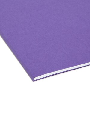 Smead Interior File Folders, 1/3-Cut Tab, Letter Size, Purple, 100/Box (10283)