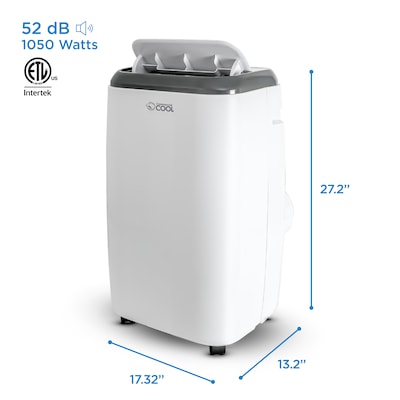 Commercial Cool 115-Volt 10,000 BTU (6,000 BTU DOE) Portable Air Conditioner, with Remote, White (CPT06WB)