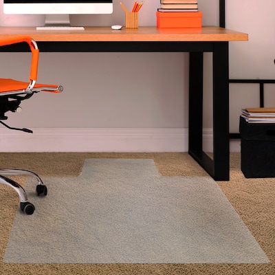 Floortex Cleartex Advantagemat Carpet Chair Mat, 36" x 48", Designed for Low-Pile Carpet, Vinyl (119225LV)