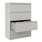 Quill Brand® 4-Drawer Lateral File Cabinet, Locking, Letter/Legal, Gray, 36"W (20299D)
