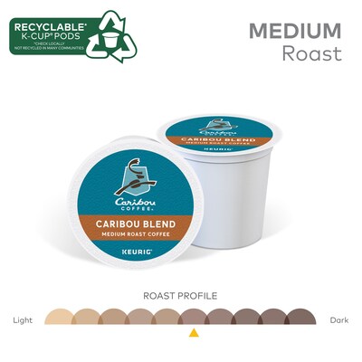 Caribou Blend Coffee Keurig® K-Cup® Pods, Medium Roast, 44/Box (357453)