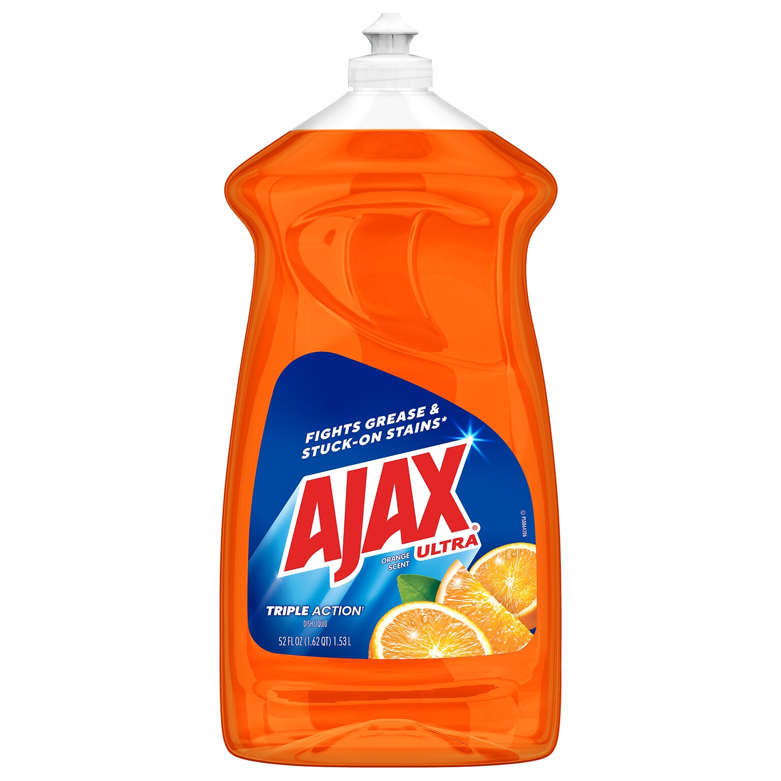 Ajax Triple Action Liquid Dish Soap, Orange, 52 oz., 6/Carton (149860)