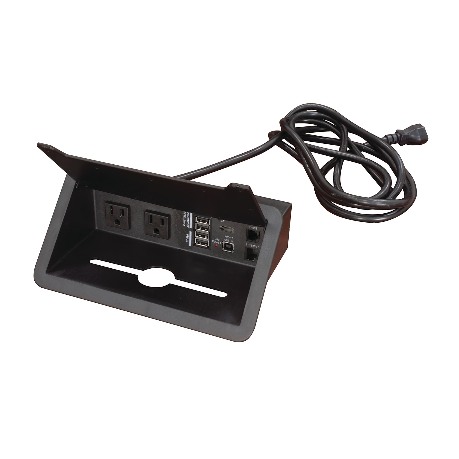 Regency Tabletop Power and Data Port, Black (DPEL2)