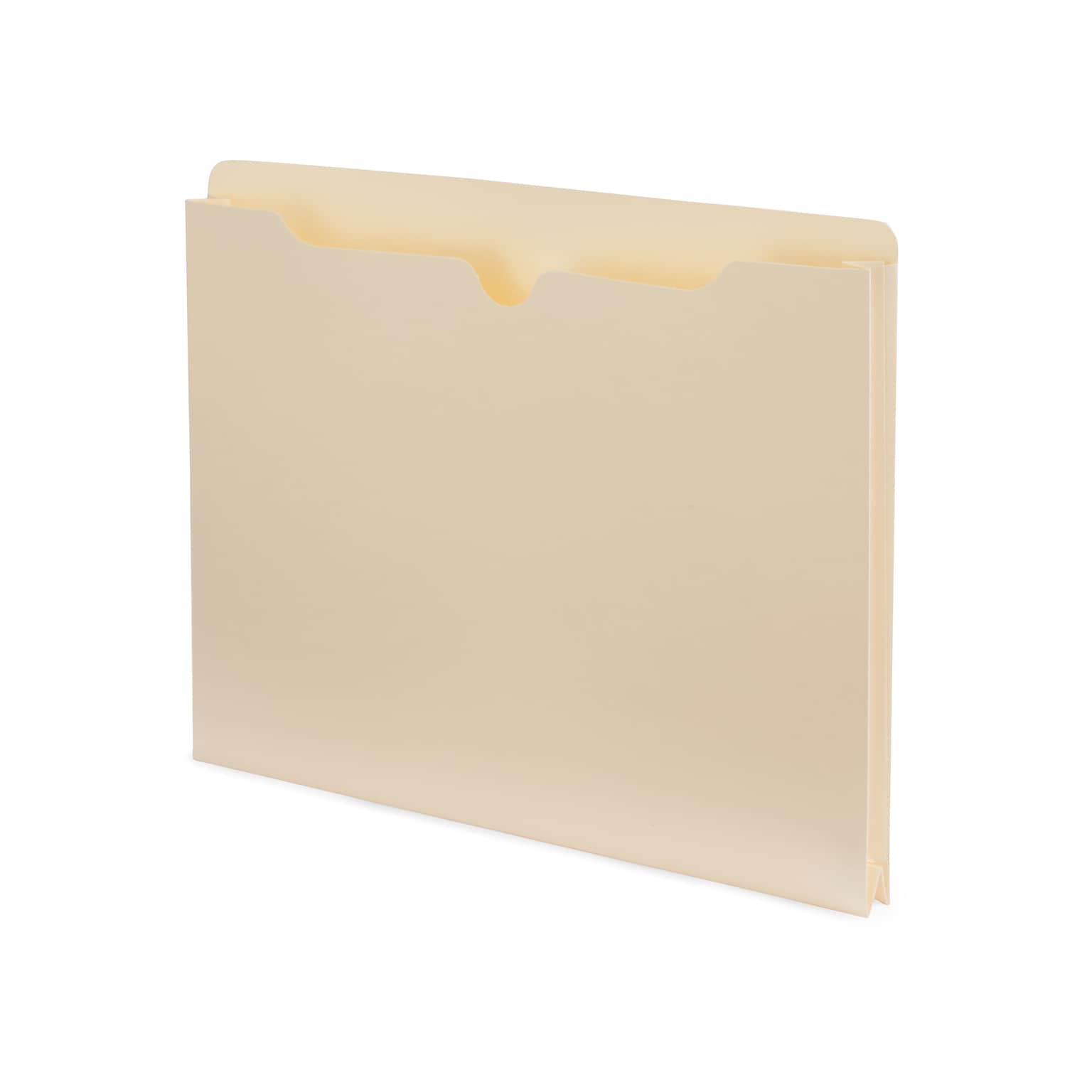Staples File Jacket, 1 Expansion, Letter Size, Manila, 50/Carton (TR541092)