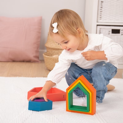 TickiT Rainbow Architect Houses, 7 Pieces/Set (CTU73542)