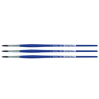 da Vinci FORTE-Acrylics Oil and Acrylic Synthetic Student Round Brush, 3 /Pack (DVXVA86308-3)