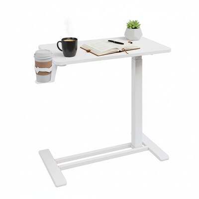 FlexiSpot H7 Overbed Table Mobile Laptop Cart, 27.6 x 15.8, White (H7W-2816)