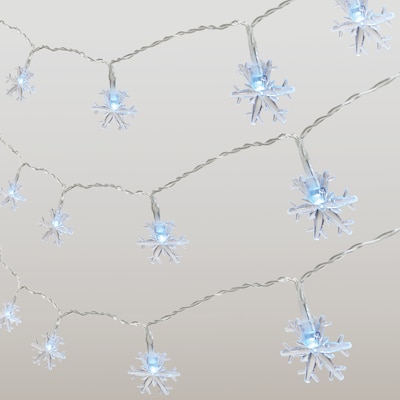 Excello Brands 20 Snowflake Holiday String Lights, 40 Lights (EGP-HL-SNF-20)