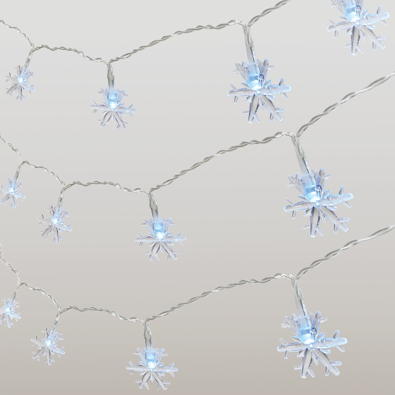 Excello Brands 20 Snowflake Holiday String Lights, 40 Lights (EGP-HL-SNF-20)
