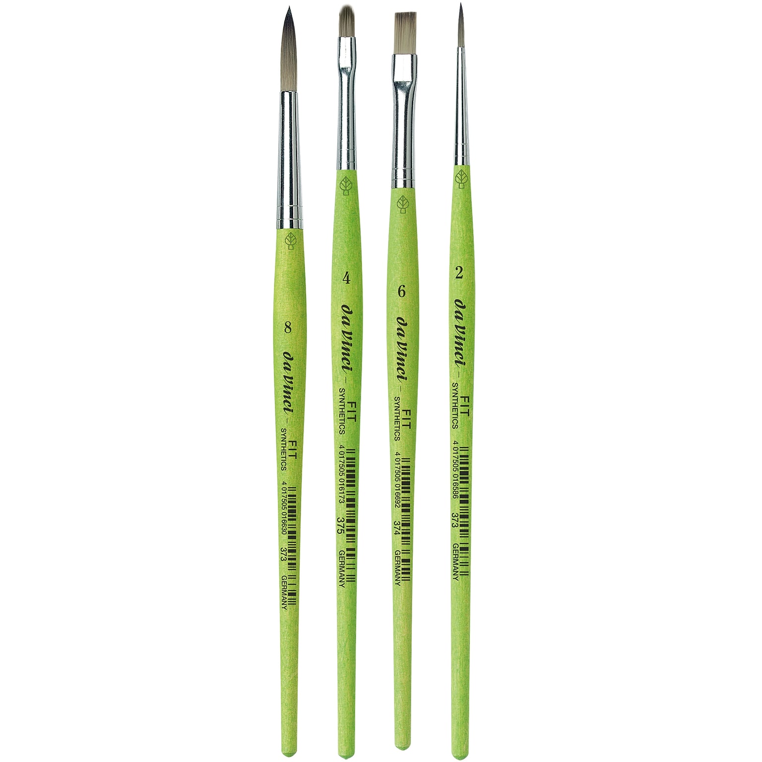 da Vinci Mixed Media Synthetic Variety Brush, 4/Set (EDRMIXMEDIAKIT1)