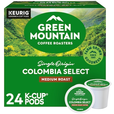 Green Mountain Colombia Select Coffee Keurig® K-Cup® Pods, Medium Roast, 24/Box (6003)