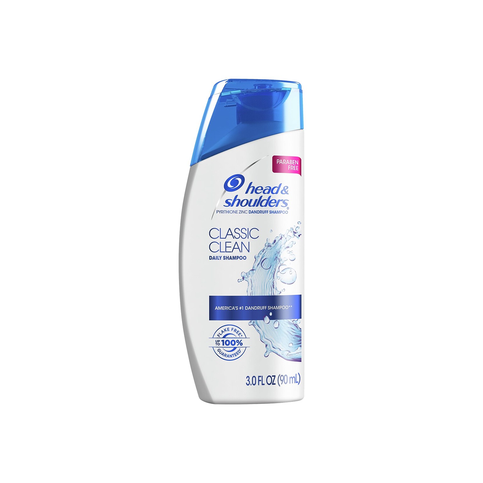 Head & Shoulders Shampoo, Classic Clean, 3 fl. oz., 24/Cartonv