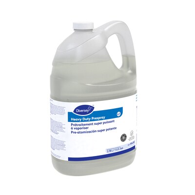 Diversey Heavy Duty Prespray Carpet Cleaner Liquid, Fresh Fruity, 128 fl. oz., 4/Carton (904266)