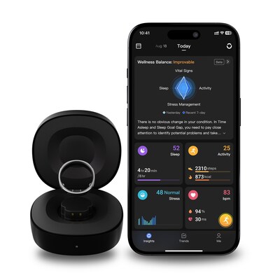 RingConn Gen 2 Ultra-Thin Smart Ring - Size Before You Buy - Size 8, Future Silver (123030801)