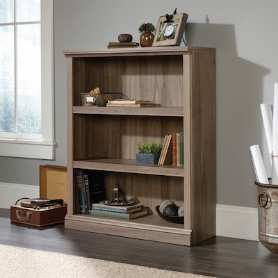 Sauder Select 44H 3-Shelf Bookcase, Salt Oak (420176)