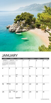 2026 Willow Creek Beaches 7" x 7" Monthly Wall Calendar (53461X)