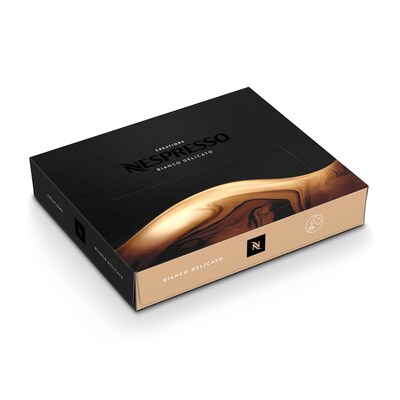 Nespresso Professional Bianco Delicato Coffee Nespresso Professional Capsules, Espresso Roast, 50/Pa