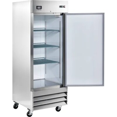 Global Industrial Nexel Reach-In Refrigerator, 1 Solid Door, 23 Cu. Ft. (243007)
