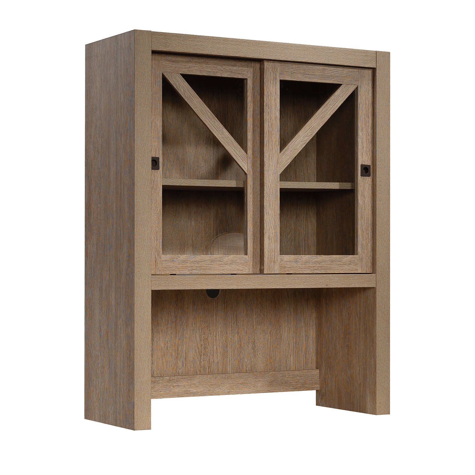 Sauder Dixon City 33W Desktop Hutch, Brushed Oak (432889)
