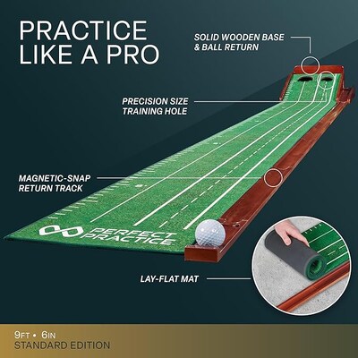 Perfect Practice V5 Golf Putting Mat (PPPM-1699-V5)