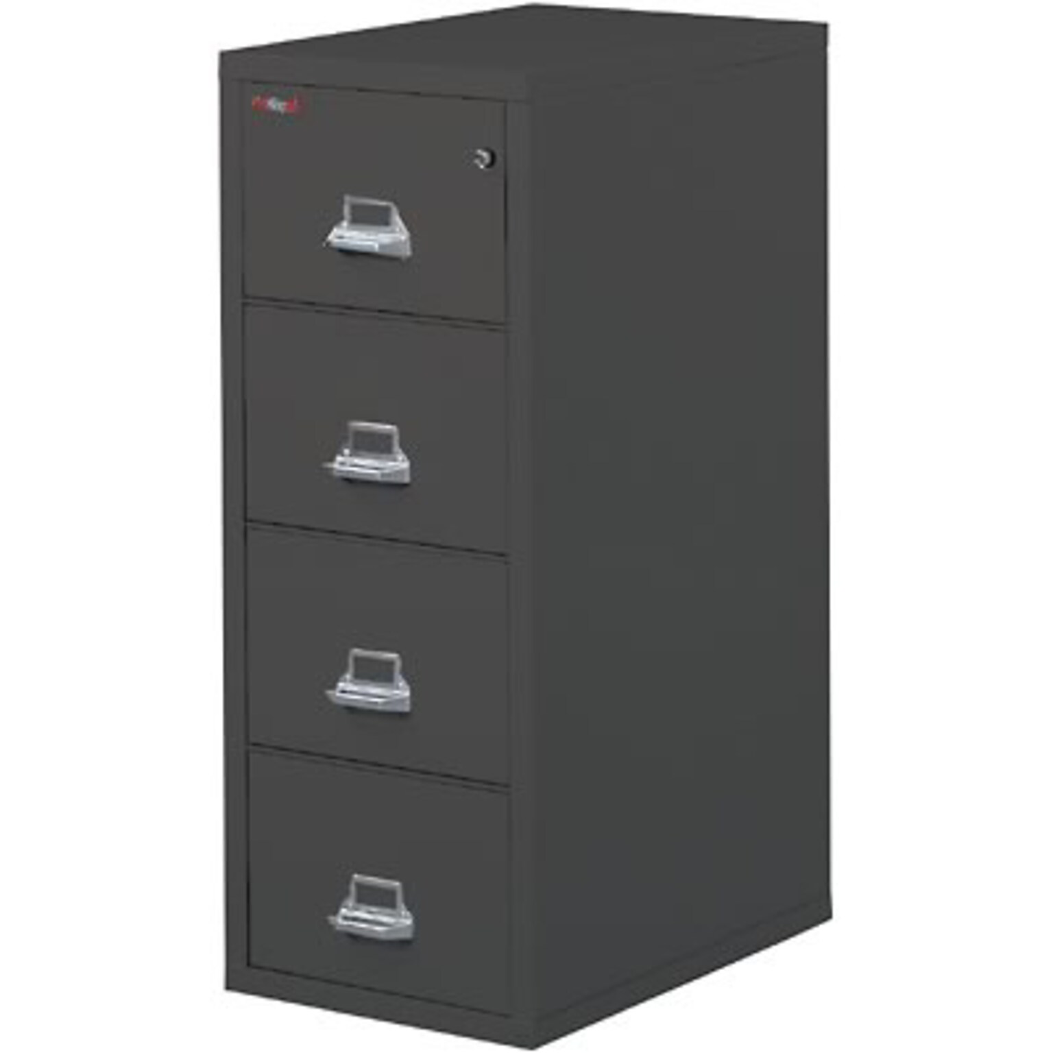 FireKing® 4-Drawer Insulated File Cabinets, Legal, Black, 31D (FIR42131CBL)