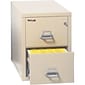 FireKing 2-Drawer Insulated File Cabinets, Letter, Parchment, 25"D (21825CPA)