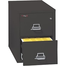 FireKing® 31 Deep Insulated File Cabinets; 2-Drawer, Legal, Black