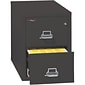 FireKing® 31" Deep Insulated File Cabinets; 2-Drawer, Legal, Black